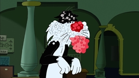 Screenshots from the 2003 Warner Bros. cartoon Museum Scream