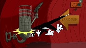 Screenshots from the 2003 Warner Bros. cartoon Museum Scream