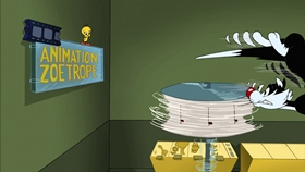 Screenshots from the 2003 Warner Bros. cartoon Museum Scream