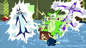 Screenshots from the 2003 Warner Bros. cartoon Museum Scream