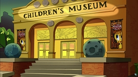 Screenshots from the 2003 Warner Bros. cartoon Museum Scream