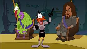 Screenshots from the 2003 Warner Bros. cartoon Duck Dodgers in Attack of the Drones