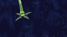 Screenshots from the 2003 Warner Bros. cartoon Duck Dodgers in Attack of the Drones