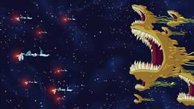 Screenshots from the 2003 Warner Bros. cartoon Duck Dodgers in Attack of the Drones