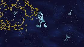 Screenshots from the 2003 Warner Bros. cartoon Duck Dodgers in Attack of the Drones