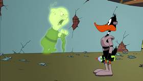 Screenshots from the 2003 Warner Bros. cartoon Duck Dodgers in Attack of the Drones