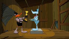 Screenshots from the 2003 Warner Bros. cartoon Duck Dodgers in Attack of the Drones