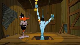 Screenshots from the 2003 Warner Bros. cartoon Duck Dodgers in Attack of the Drones