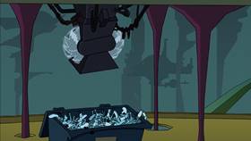 Screenshots from the 2003 Warner Bros. cartoon Duck Dodgers in Attack of the Drones