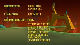 Screenshots from the 2003 Warner Bros. cartoon Duck Dodgers in Attack of the Drones