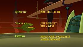 Screenshots from the 2003 Warner Bros. cartoon Duck Dodgers in Attack of the Drones