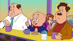 Screenshots from the 2003 Warner Bros. cartoon My Generation G...G...Gap