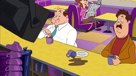 Screenshots from the 2003 Warner Bros. cartoon My Generation G...G...Gap