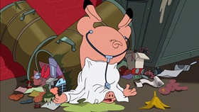 Screenshots from the 2003 Warner Bros. cartoon My Generation G...G...Gap