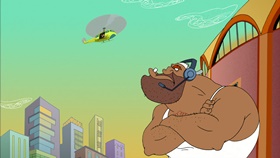 Screenshots from the 2003 Warner Bros. cartoon My Generation G...G...Gap