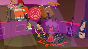 Screenshots from the 2003 Warner Bros. cartoon My Generation G...G...Gap