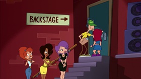Screenshots from the 2003 Warner Bros. cartoon My Generation G...G...Gap