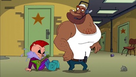 Screenshots from the 2003 Warner Bros. cartoon My Generation G...G...Gap