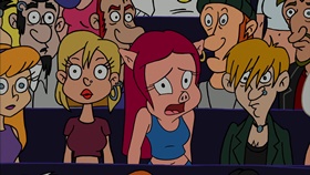 Screenshots from the 2003 Warner Bros. cartoon My Generation G...G...Gap