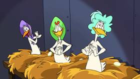 Screenshots from the 2003 Warner Bros. cartoon Cock-A-Doodle-Duel