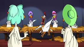 Screenshots from the 2003 Warner Bros. cartoon Cock-A-Doodle-Duel