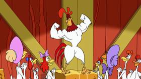 Screenshots from the 2003 Warner Bros. cartoon Cock-A-Doodle-Duel
