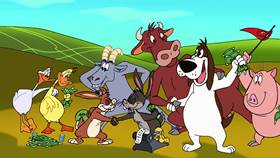 Screenshots from the 2003 Warner Bros. cartoon Cock-A-Doodle-Duel