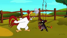 Screenshots from the 2003 Warner Bros. cartoon Cock-A-Doodle-Duel