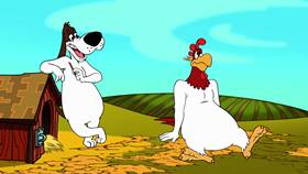 Screenshots from the 2003 Warner Bros. cartoon Cock-A-Doodle-Duel