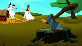 Screenshots from the 2003 Warner Bros. cartoon Cock-A-Doodle-Duel