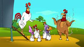 Screenshots from the 2003 Warner Bros. cartoon Cock-A-Doodle-Duel