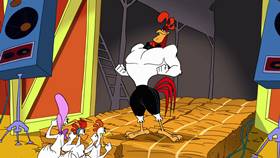 Screenshots from the 2003 Warner Bros. cartoon Cock-A-Doodle-Duel