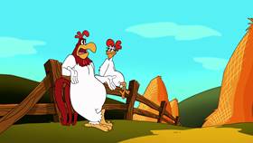 Screenshots from the 2003 Warner Bros. cartoon Cock-A-Doodle-Duel