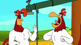 Screenshots from the 2003 Warner Bros. cartoon Cock-A-Doodle-Duel