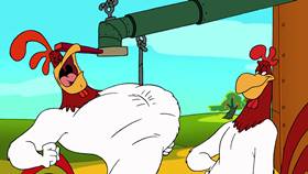 Screenshots from the 2003 Warner Bros. cartoon Cock-A-Doodle-Duel