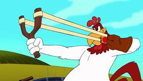 Screenshots from the 2003 Warner Bros. cartoon Cock-A-Doodle-Duel