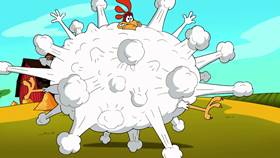 Screenshots from the 2003 Warner Bros. cartoon Cock-A-Doodle-Duel