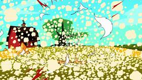 Screenshots from the 2003 Warner Bros. cartoon Cock-A-Doodle-Duel