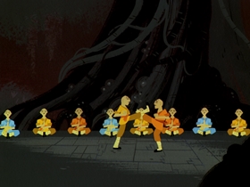 Screenshots from the 2003 Cartoon Network Studios cartoon Jack, the Monks and the Ancient Master