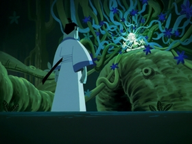 Screenshots from the 2003 Cartoon Network Studios cartoon Jack, the Monks and the Ancient Master