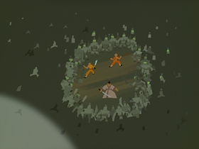 Screenshots from the 2003 Cartoon Network Studios cartoon Jack, the Monks and the Ancient Master