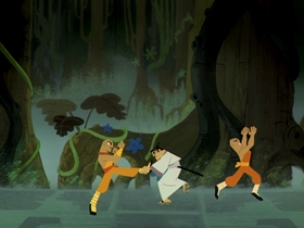 Screenshots from the 2003 Cartoon Network Studios cartoon Jack, the Monks and the Ancient Master