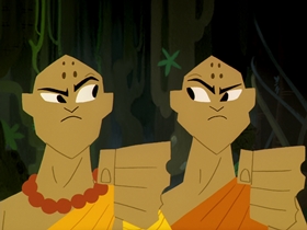 Screenshots from the 2003 Cartoon Network Studios cartoon Jack, the Monks and the Ancient Master