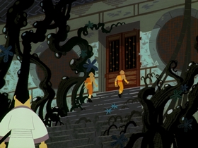 Screenshots from the 2003 Cartoon Network Studios cartoon Jack, the Monks and the Ancient Master