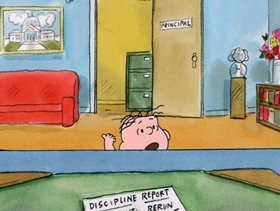 Screenshots from the 2003 Bill Melendez Productions cartoon I Want a Dog for Christmas, Charlie Brown