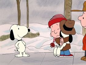 Screenshots from the 2003 Bill Melendez Productions cartoon I Want a Dog for Christmas, Charlie Brown