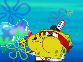 Screenshots from the 2004 United Plankton Pictures cartoon Krabby Land