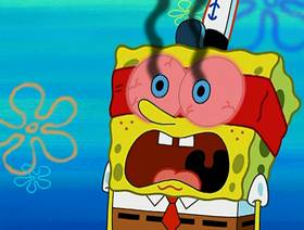 Screenshots from the 2004 United Plankton Pictures cartoon Krabby Land