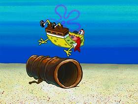 Screenshots from the 2004 United Plankton Pictures cartoon Krabby Land