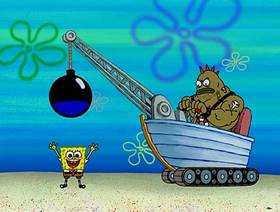 Screenshots from the 2004 United Plankton Pictures cartoon Krabby Land